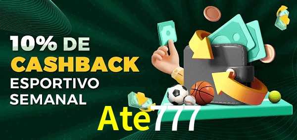 10% de bônus de cashback na Ate777
